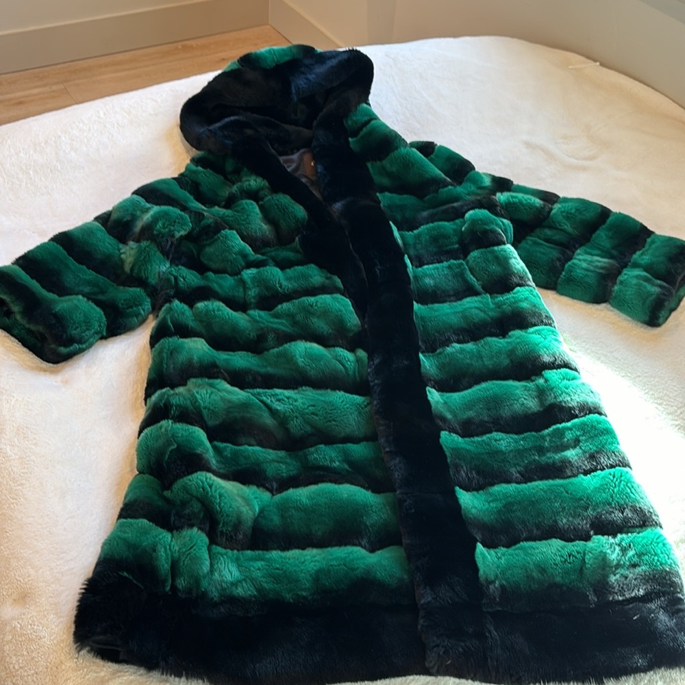 NEW ROYAL REX COAT WITH HOOD
AUTHENTIC 100% AUTHENTIC FUR ⭐️ - Picture 6 of 13
